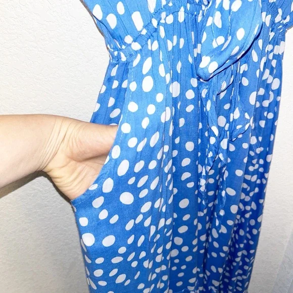 TIARE HAWAII The Blake high-low V-neck tie front dress in Bambi Print SZ: medium - Picture 7 of 16